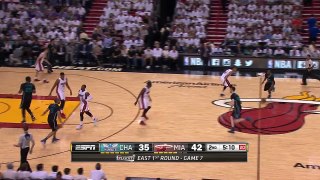 Hassan Whiteside Blocks Al Jefferson | Hornets vs Heat | Game 7 | May 1, 2016 | 2016 NBA Playoffs