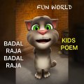 Tom cat singing Badal Raja - Hindi  Nursery Rhymes For Kids