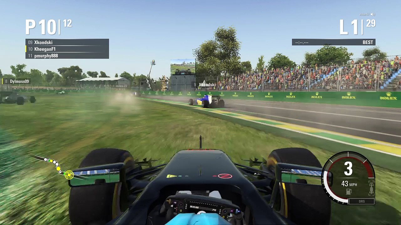 First corner crash at Australia