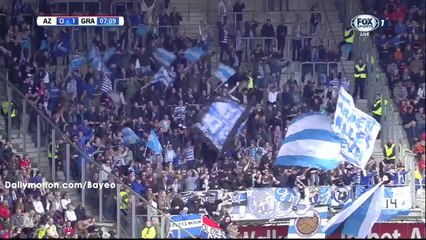 Mark Diemers Goal HD - AZ Alkmaar 0-1 Graafschap - 01-05-2016