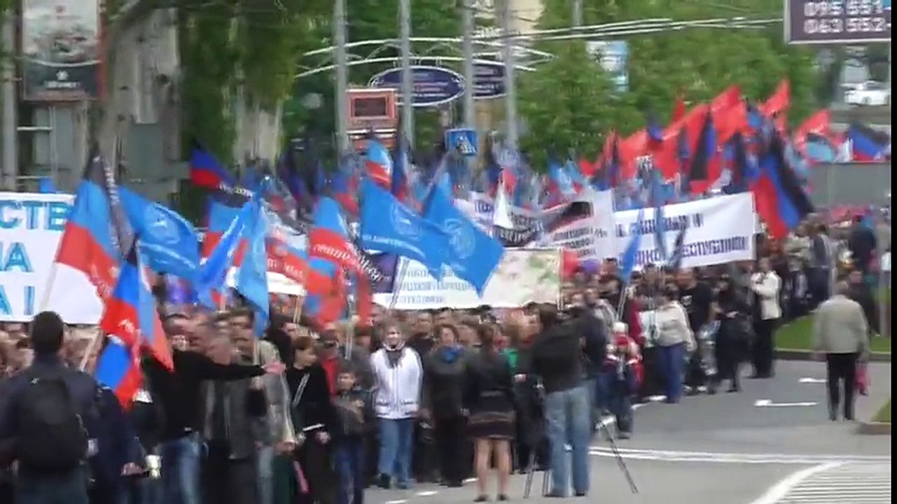 Первомайское шествие в Донецке