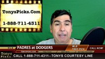 San Diego Padres vs. LA Dodgers Pick Prediction MLB Baseball Odds Preview 4-30-2016