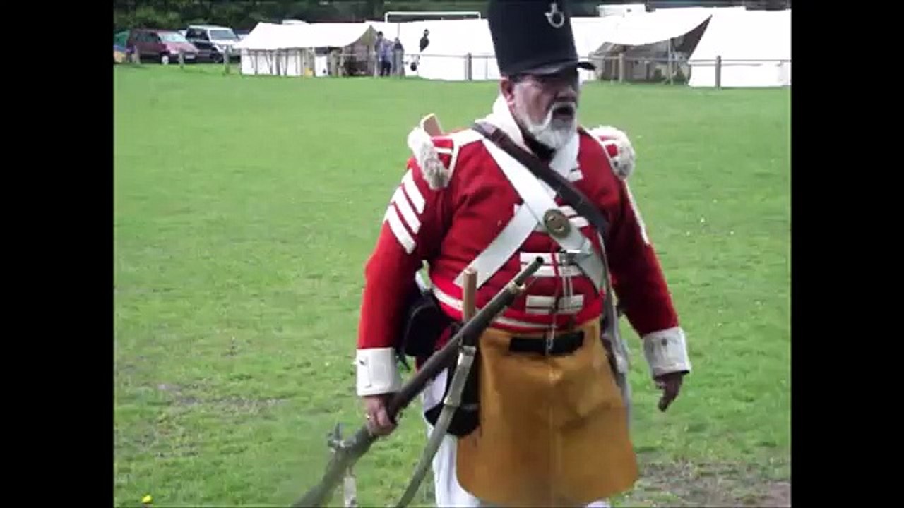 British Army "Red Coat" combat patrol demonstration at Fortress Wales 2016