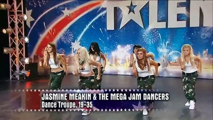 TV Show Jasmine Meakin & The Mega Jam Dancers - Australia's Got Talent  -