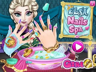 Elsa Nails Salon Game | Disney Frozen Movie Games for Children | HD