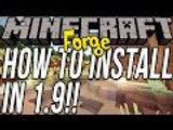 How To Download & Install Forge In Minecraft 1.9