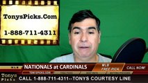 Washington Nationals vs. St Louis Cardinals Pick Prediction MLB Baseball Odds Preview 5-1-2016