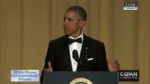 President Obama Drops Microphone on Floor at White House Correspondents' Dinner 2016