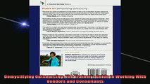 EBOOK ONLINE  Demystifying Outsourcing The Trainers Guide to Working With Vendors and Consultants  FREE BOOOK ONLINE