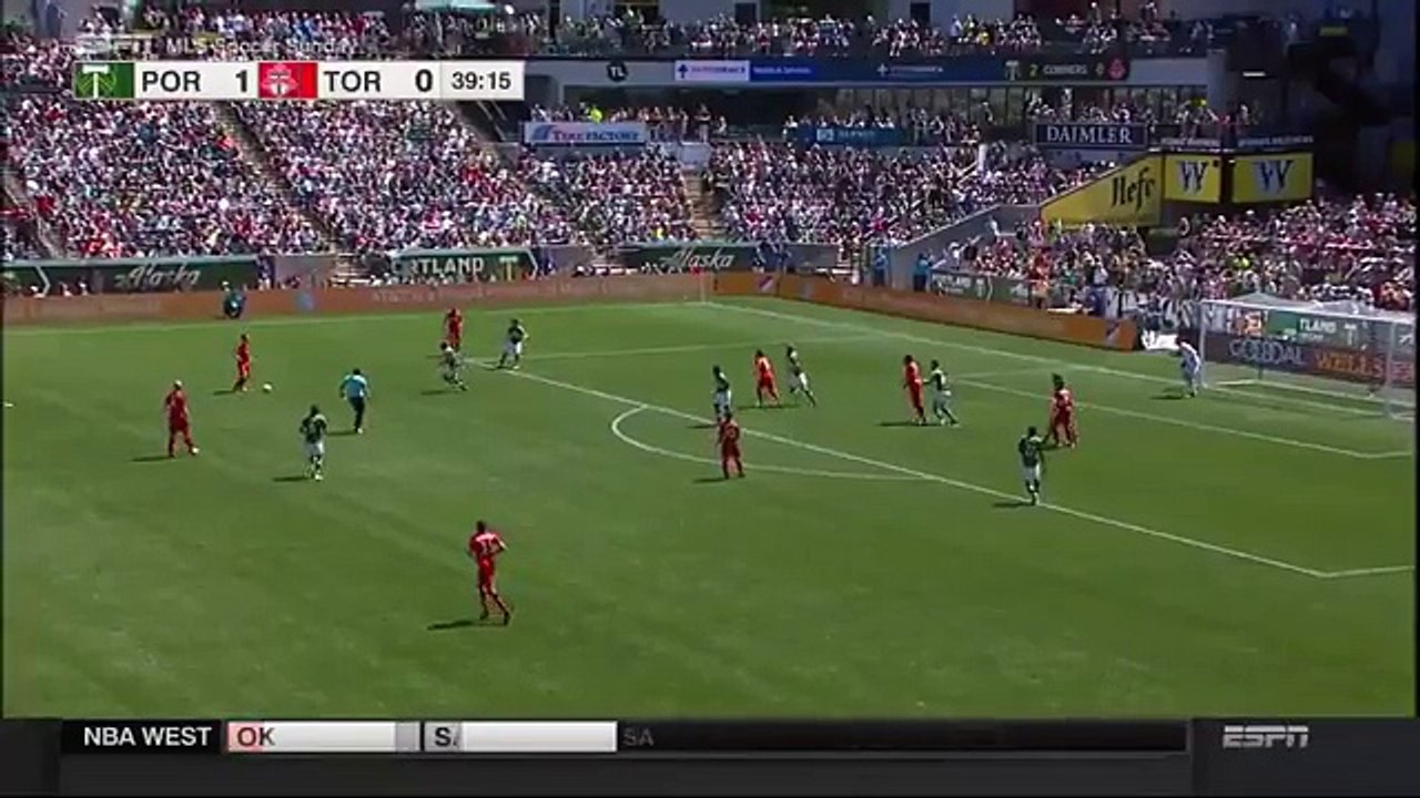 Will Johnson Goal - Portland Timbers 1-1 Toronto FC - MLS - 01-05-2016