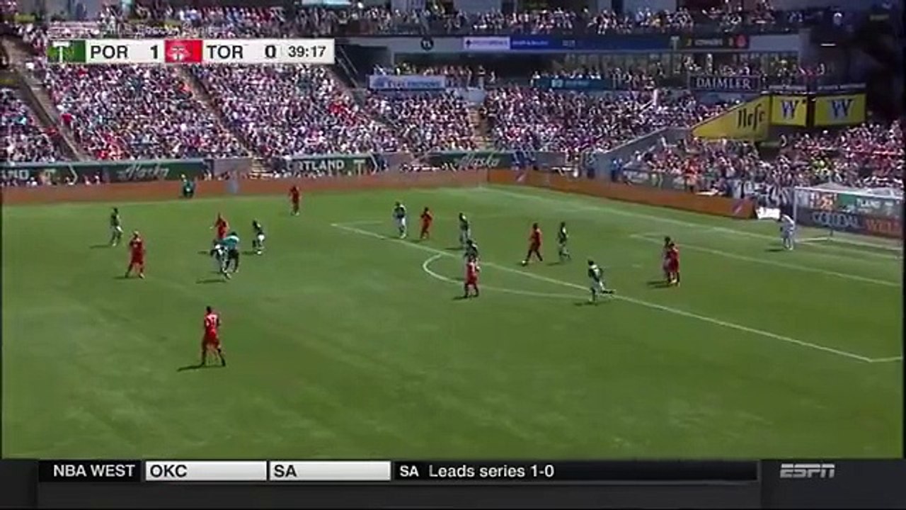 Will Johnson Goal - Portland Timbers 1-1 Toronto FC - MLS - 01-05-2016