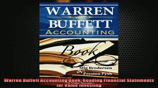 READ book  Warren Buffett Accounting Book Reading Financial Statements for Value Investing Full Free