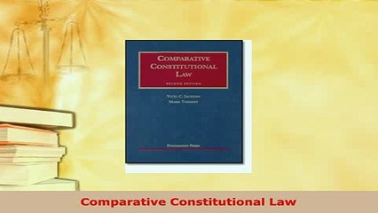 PDF  Comparative Constitutional Law Free Books