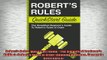 READ book  Roberts Rules QuickStart Guide  The Simplified Beginners Guide to Roberts Rules of  FREE BOOOK ONLINE