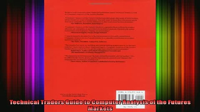 Full Free PDF Downlaod Technical Traders Guide to Computer Analysis of the Futures Markets Full Ebook Online Free