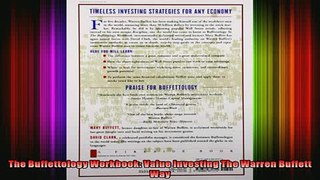 DOWNLOAD FULL EBOOK  The Buffettology Workbook Value Investing The Warren Buffett Way Full EBook