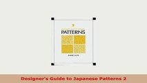 PDF  Designers Guide to Japanese Patterns 2 Free Books