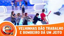 Velhinhas dão tanto trabalho que só chamando o bombeiro