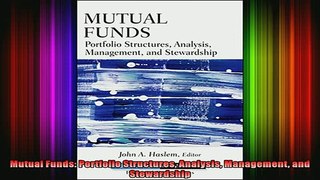 READ book  Mutual Funds Portfolio Structures Analysis Management and Stewardship Full EBook