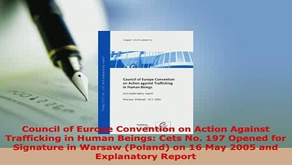 PDF  Council of Europe Convention on Action Against Trafficking in Human Beings Cets No 197  EBook