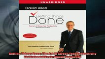 Free PDF Downlaod  Getting Things Done The Art Of StressFree Productivity AudiobookUnabridged Audio READ ONLINE