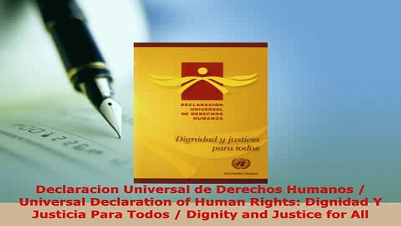 PDF  Declaracion Universal de Derechos Humanos  Universal Declaration of Human Rights Free Books