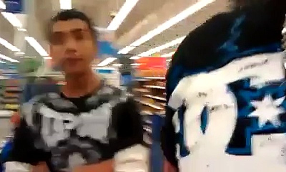 Man Defending His Lady Walmart Syracuse NY