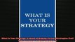 FREE PDF  What Is Your Strategy A Guide to Making Perfect Strategies Self Improvement  Habits  DOWNLOAD ONLINE