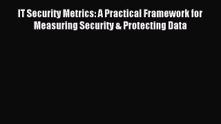 Read IT Security Metrics: A Practical Framework for Measuring Security & Protecting Data Ebook