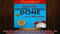 EBOOK ONLINE  Cheat Sheet Master Getting Things DoneIn 2 Minutes  The Practical Summary of David  BOOK ONLINE