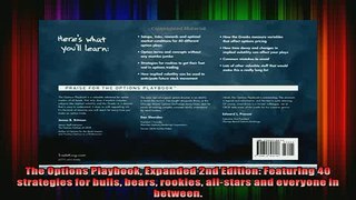 READ book  The Options Playbook Expanded 2nd Edition Featuring 40 strategies for bulls bears rookies Free Online