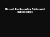 Read Microsoft DirectAccess Best Practices and Troubleshooting Ebook Free