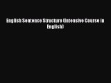 PDF English Sentence Structure (Intensive Course in English)  EBook