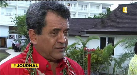 Politique : Edouard Fritch rencontre Manuel Vals à Auckland