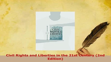 PDF  Civil Rights and Liberties in the 21st Century 2nd Edition Free Books