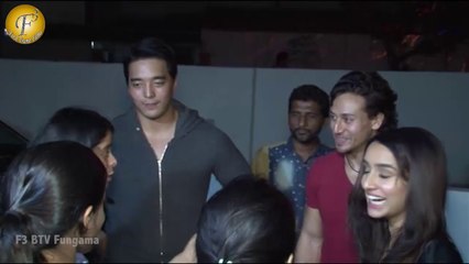 TIGER & SHRADDHA VISIT CHANDAN CINEMA FOR PUBLIC REACTION