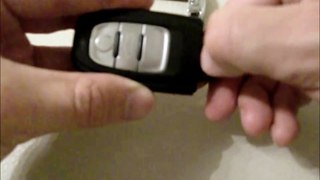 Audi A4 replace battery remote radio control key fob / Schlüssel Fernbedienung Batterie we