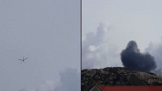 Un rotor d'hélicoptère toujours en l'air après le crash de celui-ci !