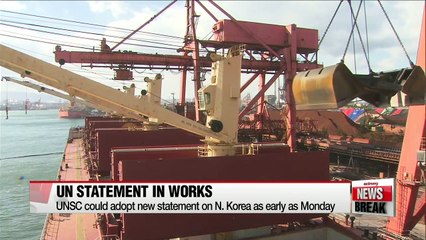 UNSC could adopt draft statement on N. Korea as early as Monday
