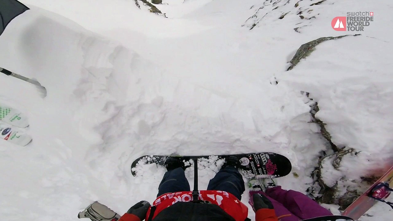Winning GoPro run Estelle Balet - Xtreme Verbier - Swatch Freeride World Tour 2016