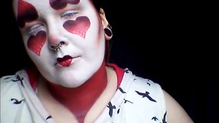 Heart Shaped Clown Makeup Tutorial