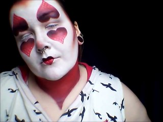 Heart Shaped Clown Makeup Tutorial