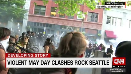 Violent May Day clashes rock Seattle