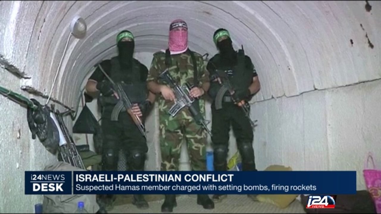 Suspected Hamas member charged with setting bombs, firing rockets