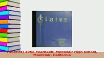 PDF  Reprint 1965 Yearbook Montclair High School Montclair California Download Online