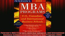READ book  Petersons MBA Programs 2000 US Canadian and International Business Schools Petersons Online Free
