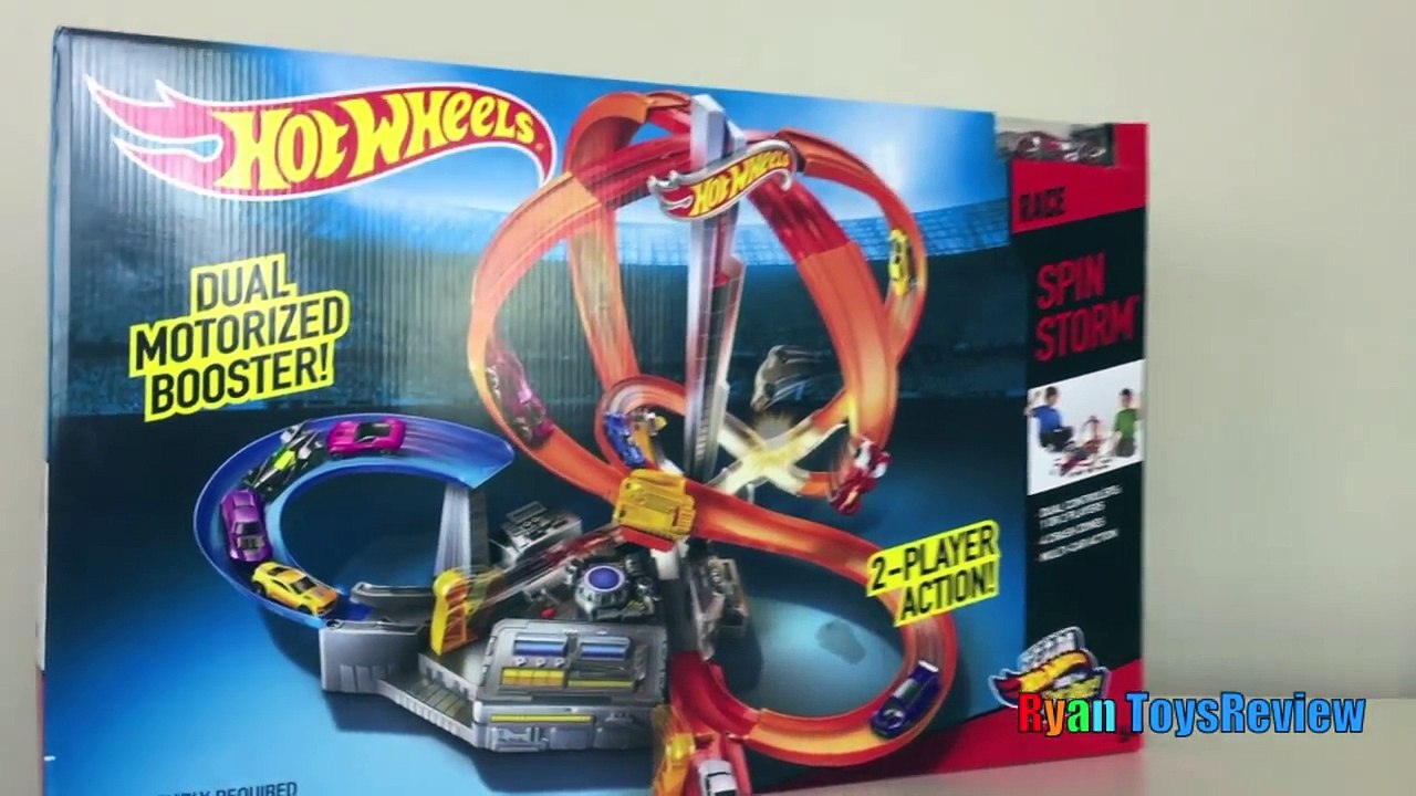 Hot Wheels Spin Storm Track Set Toy Cars For Kids Racing Tracks Family Fun Ryan ToysReview