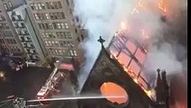 Huge Fire Breaks Out At Serbian Church In Manhattan!!