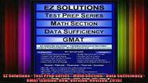 READ book  EZ Solutions  Test Prep Series  Math Section  Data Sufficiency  GMAT Edition New Full EBook