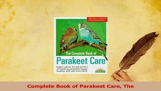 Download  Complete Book of Parakeet Care The Ebook Free